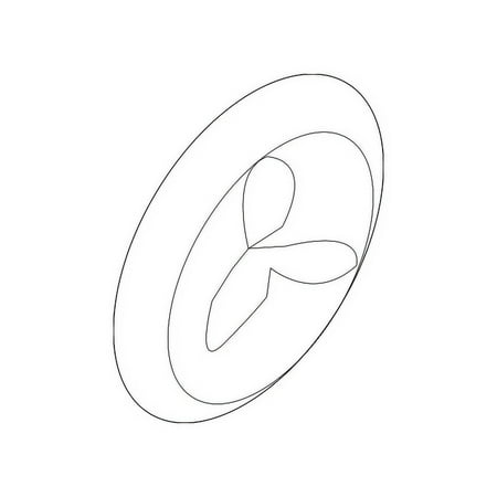 Genuine OE Mitsubishi Center Cap - 4252A060 Fits select: 2011-2021 MITSUBISHI OUTLANDER SPORT, 2007-2018 MITSUBISHI OUTLANDER