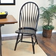 thumbnail image 2 of Pemberly Row Modern / Contemporary Wood Windsor Chair in Antique Black Finish, 2 of 3