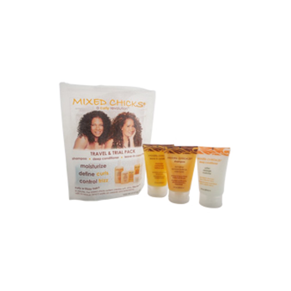 Travel & Trial Pack by Mixed Chicks for Unisex, 3 Pc Kit