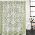 thumbnail image 3 of Sage Green Waterproof Fabric Shower Curtain,Boho Retro Decorative Abstract Floral Ethnic Waterproof Fabric Shower Curtain for Bathroom Curtains Bathtubs Shower Curtains with 12 Hooks Extra Long 72x84, 3 of 8
