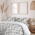 thumbnail image 2 of Ambesonne Autumn Down Alternative Quilt Comforter, Grunge Botanical Leafy Print, Twin XL, Pale Grey Grey Dust, 2 of 5