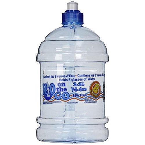 Arrow Home Products 00750 H2O on the Go Beverage Bottle, 2.2 L, Clear
