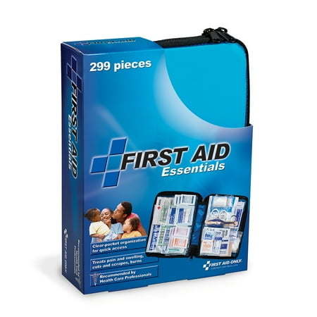 First Aid Only First Aid Essentials Kit, 299 Piece, Fabric Case