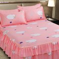 thumbnail image 3 of Juego de cama Vhermosa 1,8 m lujoso con falda de cama y funda de almohada, 3 of 8