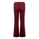 thumbnail image 5 of moda de las mujeres color sólido slim fit cintura inversa delgada cintura baja cintura elástica pantalones acampanados vino/xl, 5 of 6