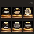thumbnail image 3 of Usb Luminous Crystal Ball Night Light Bedside Lamp Christmas Gift, 3 of 5
