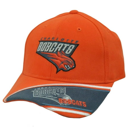 Charlotte Cap - Nba Official Charlotte Bobcats Cap Hat Orange Adj New