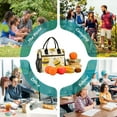 thumbnail image 4 of Cartoon Bees Honey Cooler Bag Lunch Bag Soft Cooler Cooling Tote Insulated Lunch Box for Adult Men Women, 4 of 4