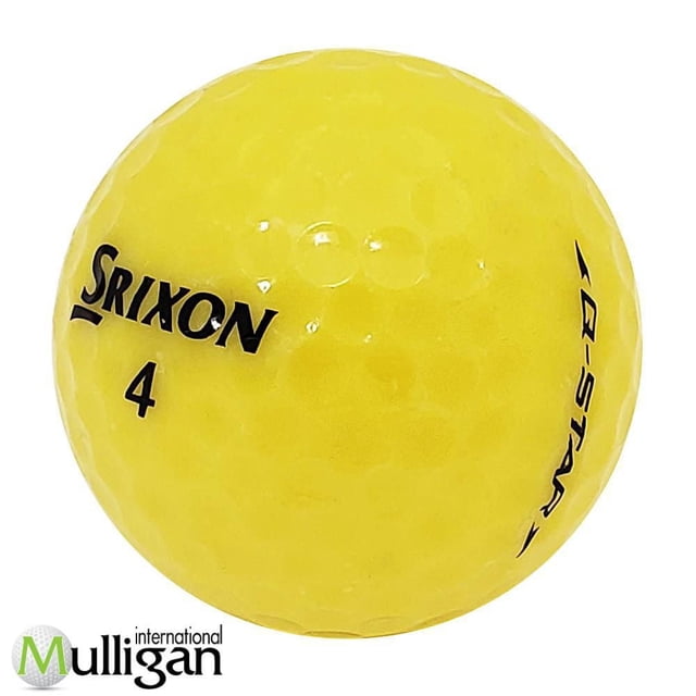 Mulligan - 36 Srixon Q-Star - 4A Recycled Used Golf Balls, Yellow
