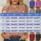 thumbnail image 3 of Tejiojio Women's Sequin Top Round Neck 3/4 Sleeves Sparkly Casual Party Blouse S-2XL, 3 of 5