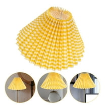 WRISTBIQUE 1Set Rustic Fabric Lampshades for Table Lamps 9.4x9.4x6.3in