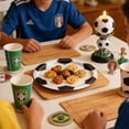 thumbnail image 4 of Amzcrzy Paper Disposable Tableware Set Green Stadium Football Theme for The Theme Party Tableware Disposable 7-Inchs 9-Inchs Paper Plates Paper Cup Tissue Set of Party-Themed Paper Plates, 4 of 6
