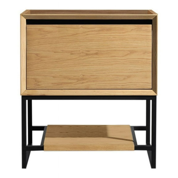 Laviva Alto 30" Oak Wood and Stainless Steel Cabinet in California White Oak