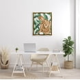 thumbnail image 2 of Stupell Industries Tropical Leaves Pattern Buddha Graphic Art Metallic Gold Floating Framed Canvas Print Wall Art, Design by Lil' Rue, 2 of 6