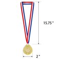thumbnail image 2 of Medallas de premio Awpeye, estilo olímpico, primera, segunda y tercera, con cinta en el cuello, 2 of 7