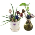 thumbnail image 6 of Accessories 8PCS Ceramic Mushroom Garden Pot Decoration Mushroom Figurine Indoor and Outdoor Flowerpot Decoration Lawn Tree Ornaments Pottery, 6 of 8