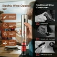 thumbnail image 3 of Canddidliike 6-in-1 Electric Wine Bottle Opener Set with Foil Cutter, 6-in-1 Wine Bottle Opener Set for Home Party Bar Outdoor Gift, 3 of 10