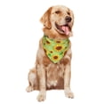 thumbnail image 4 of Dog Bandanas, sunflower leaves Adjustable Dog Scarf Triangle Bib Handkerchief Accessories for Small Medium Large Dogs, Cats, Pets, 4 of 6