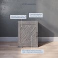 thumbnail image 4 of BELLEZE Modern Farmhouse End Table, Nightstand Or Cabinet With Front Door & Two Interior Shelves, Space Saving Storage For Bedroom Or Living Room - Hilo (Gray Wash), 4 of 6