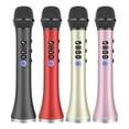 thumbnail image 2 of Bluetooth Wireless Karaoke Microphone , Microphone Bluetooth Speaker Handheld Singing KTV Party Supply 4 in 1 Portable Karaoke Machine Speaker for Android/iPhone/PC, 2 of 8