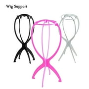 1pc Wig Display Stand Mannequin Head Hat Cap Hair Holder Foldable Stable Tool