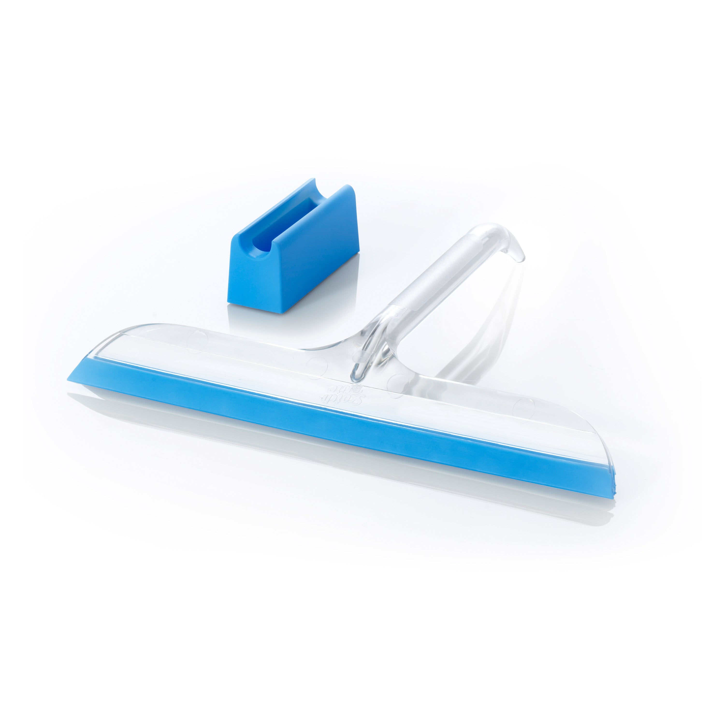 Command Bath Twin Blade Squeegee with Water-Resistant Strips, Bathroom Organization