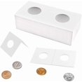 thumbnail image 1 of czcpp-Coin Flips pour Quart de Dollars - 50 Pcs Supports en Carton 25mm/1 Pouce pour Poches 2x2 Pouces CS07250, 1 of 4
