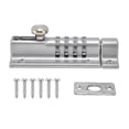 thumbnail image 3 of Serrure de Verrouillage de Porte Combinée, Corps de Revêtement Résistant à la Rouille Application Large de Sécurité à 4 Chiffres pour Armoires de Rangement pour Porte-Chaussures pour Boîtes aux Lettres Noir, Argent, 3 of 8
