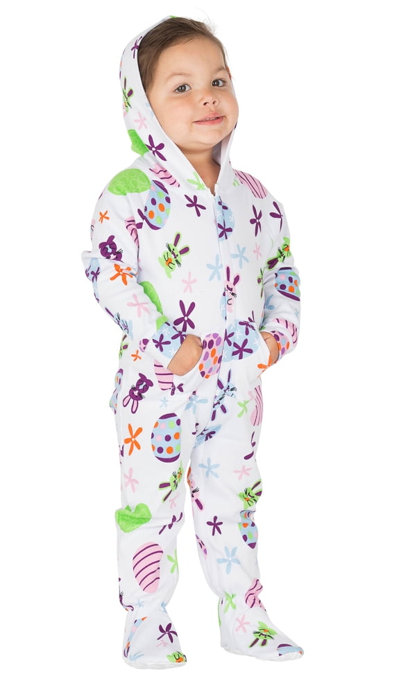 walmart footed pajamas baby