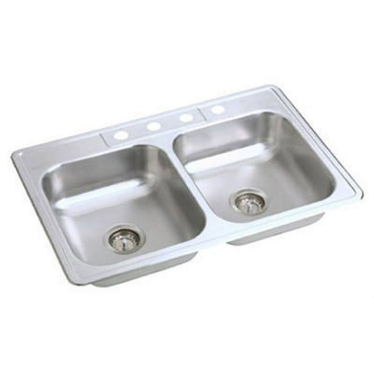 Double Bowl Sink 6 Deep Stainless