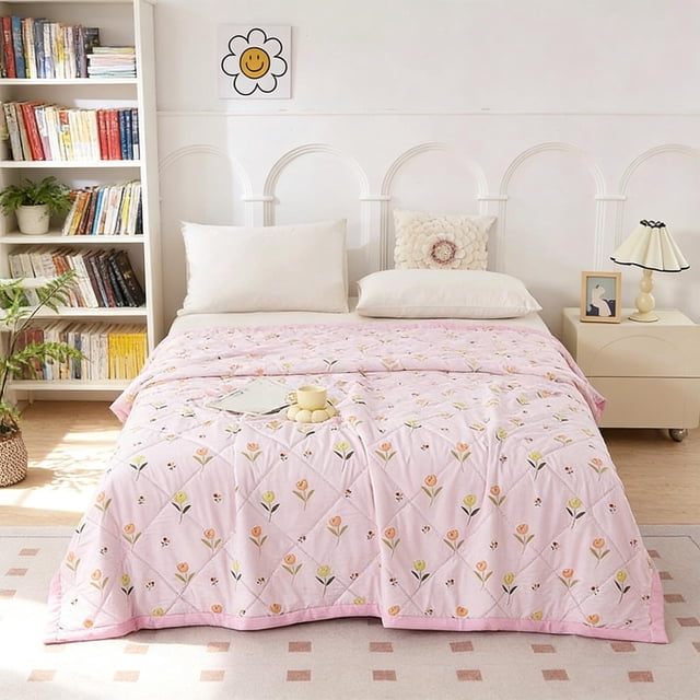 Apmemiss Back to School Essentials Clearance Summer Washed Conditioned Quilt Summer Cool Quilt Washable Thin Quilt Quilt Core Student Bedroom Dormitory Summer Quilt