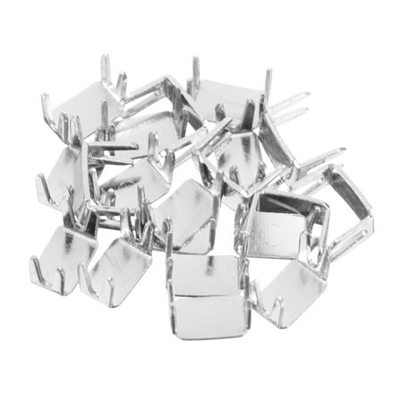 ROSENICE Zipper Replacement Kit 20Set Iron Square Shape for General Users