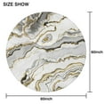 thumbnail image 6 of Marble Gold Grey Round Table Cloth,Wrinkle Resistant Table Cover with Polyester,Waterproof Reusable Tablecloths for Easter Birthday Picnic Wedding (Round,60x60inch), 6 of 6