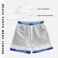 thumbnail image 5 of Checkered Pattern with Purple Blue Swim Trunks Board Shorts Beach Pants Bathing Bottoms M, 5 of 8