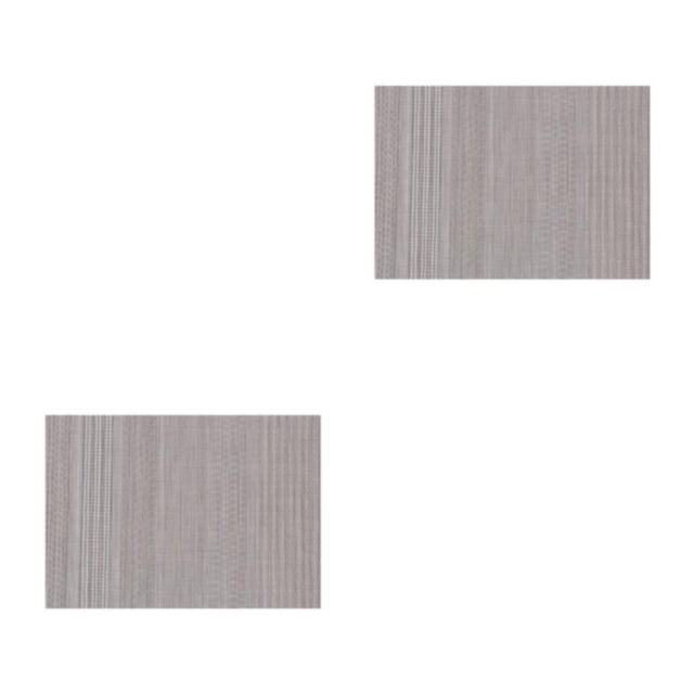 Alfombrilla de comedor Naiovety mantel suministros para el hogar elegante posavasos de PVC multiusos Gris 2Conjunto