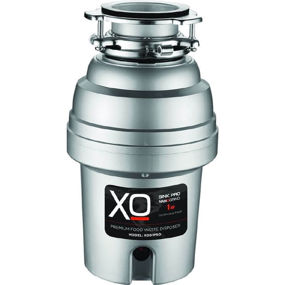 XO XOD1PRO 1 Horsepower Sink Pro Nanogrind Series Continuous Feed Garbage Disposal - Corded