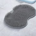 thumbnail image 3 of Mat Foot Massager Scrubber Mat TPR Foldable Hook Foot Scrubber Cleaner Brush With Suction Cup, 3 of 5