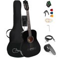 thumbnail image 1 of 38 inch Electroacústica Guitarra Guitarra acustica con Afinadores,Correas,Cuerdas para Instrumentos, multicolor, 1 of 8