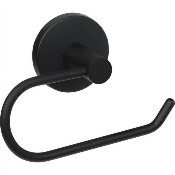 Do it Best Tools Toilet Paper Holder Triton Modern - Matte Black Wall-Mounted Single Post