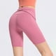 thumbnail image 4 of Gibobby Shorts Gym Mujer Pantalones de Yoga ajustados de cintura alta para mujer, pantalones de para levantamiento de glúteos, secado rápido, para correr, Fitness, Color sólid(Rosa, XL), 4 of 5