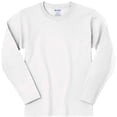 thumbnail image 1 of Gildan 12 Pack Manches Longues Col Rond Adulte T-Shirt Blanc, 1 of 1