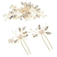 thumbnail image 1 of MasteelfCA 1 Ensemble de Pinces à Cheveux de Mariage Design Perle Peigne à Cheveux pour Fête, 1 of 7