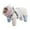 White, variant on Dog Coat With Harness Built In 2-In-12 Windproof Dog Winter Jacket Thermal Reflective Snowsuit With Turtleneck Back Zipper Fleece Coat For Small Dogs(White-Xl)