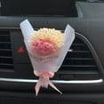 thumbnail image 2 of 3D Artificial A Bouquet Of Flowers Shape Aromatherapy Vent Car Love Air Stone Creative Perfume Car Diffuser Perfume Clip Conditioning Car Interior Accessories, 2 of 4