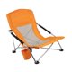 thumbnail image 3 of Silla de camping plegable, silla de playa, portátil, ligera, con respaldo alto, asiento de picnic para piscina, pesca, jardín, viajes y playa. Naranja, 3 of 8