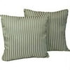 Mazoni Mint Stripe Throw Pillows 2-pack