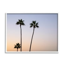 Stupell Industries Tropical Tall Palm Trees Sunrise Sunset Photography , 30 x 24, Design by Kathy Mansfield