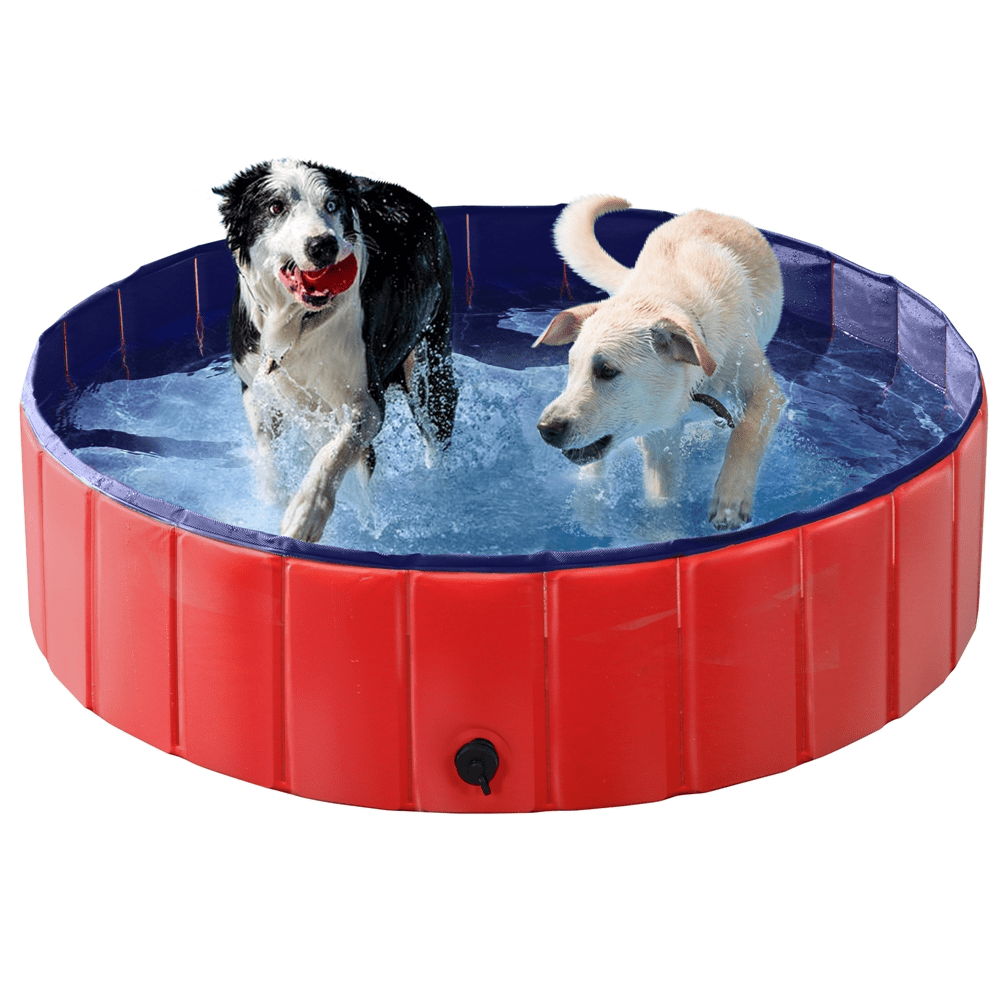 Yaheetech Foldable Pet Swimming Pool Dog Pool Bath Tub PVC Water 