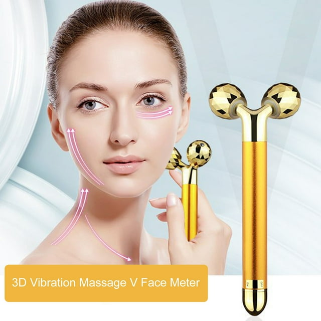 Appareil de Massage à Rouleau Multifonction Relaxant Liftant Soins de la Peau Rouleau 3D Visage en Forme de Y Outil de Relaxation pour Femmes