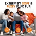 thumbnail image 5 of Cheer Collection Faux Fur to Microplush Reversible Throw Blanket, 5 of 5